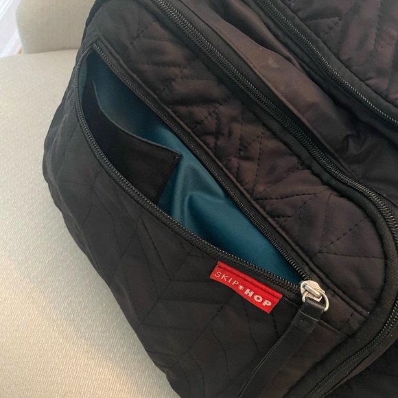 Skip Hop Quilted Black Backpack or Diaper Bag - Picture 5 of 7